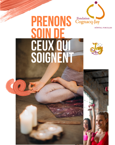 Affiche de l'appel à projet "Prenons soin de ceux qui soignent" par l'hôpital Forcilles