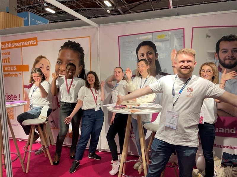 photo équipe salon