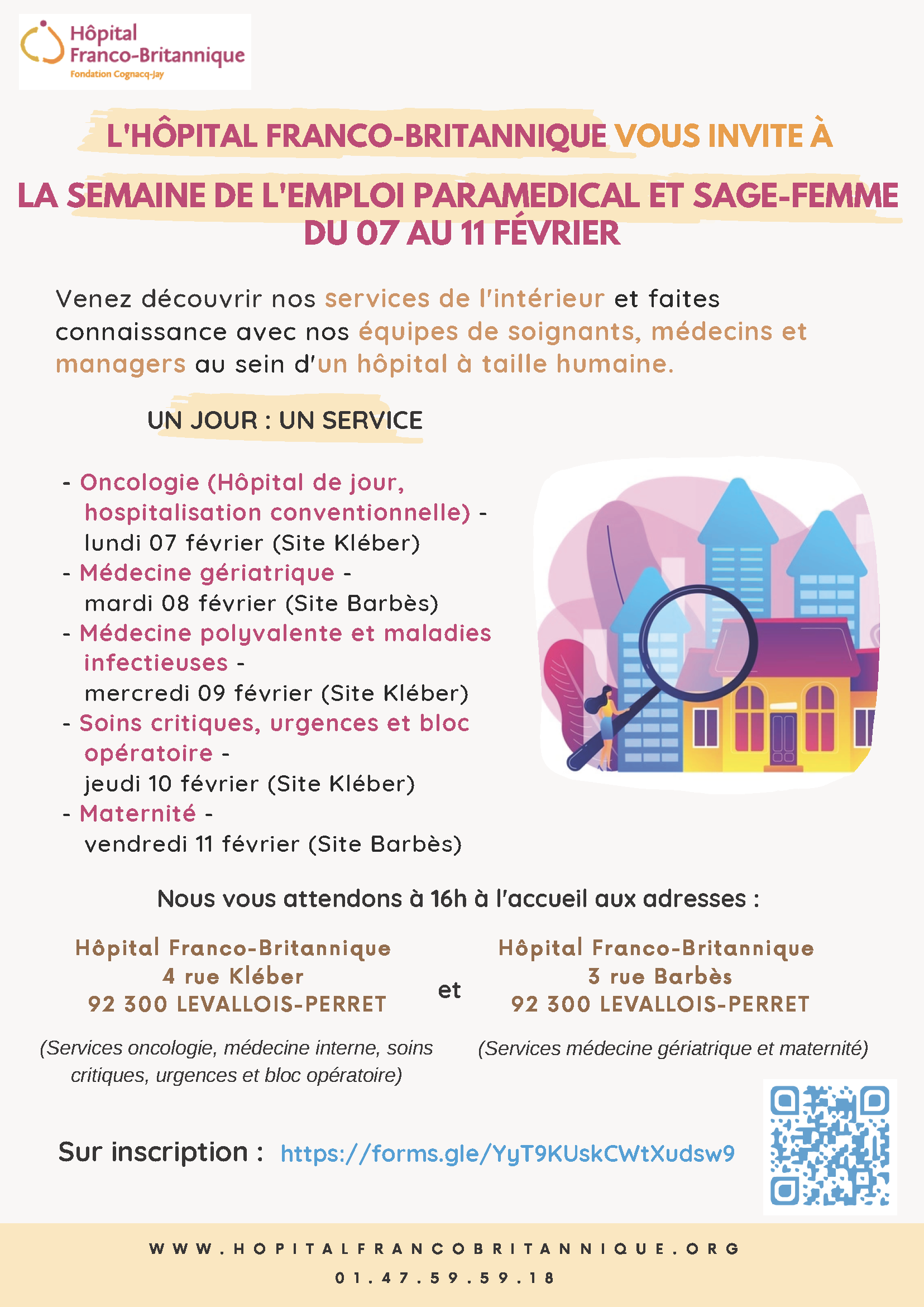 affiche semaine emploi paramédical et sage femme