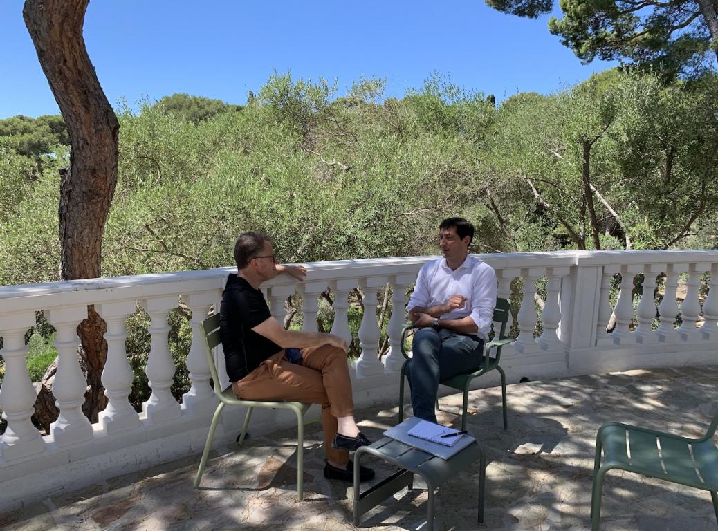 Session de travail en séminaire à la Villa Cognacq-Jay, à Giens dans le Var